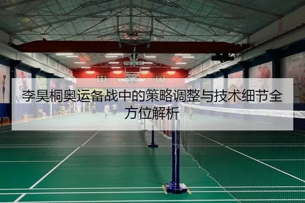 李昊桐奥运备战中的策略调整与技术细节全方位解析